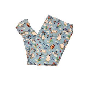Disney parks birds of a feather leggings 2x light blue pants